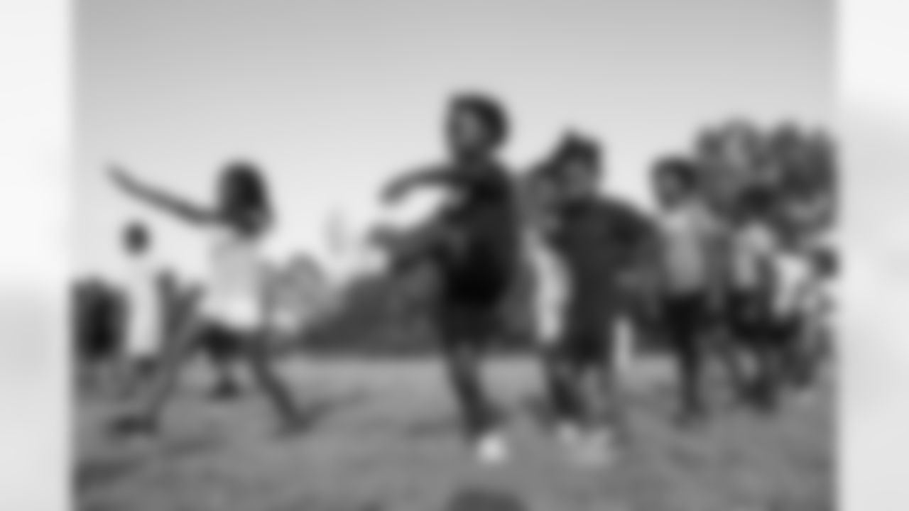 The New Orleans Saints hosted a youth football camp at Bayou Manchac Park in Baton Rouge on Tuesday, June 11, 2024. Campers learned both offensive and defensive drills that they can use to help develop their skills.