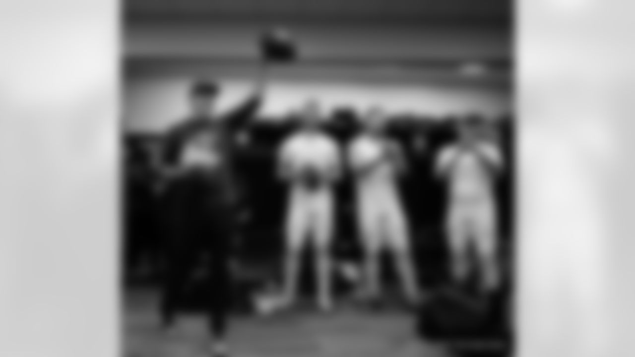 Head inside the New Orleans Saints locker room postgame after the Saints' win against the Carolina Panthers in Week 10 of the 2025 NFL Season presented by Bud Light.