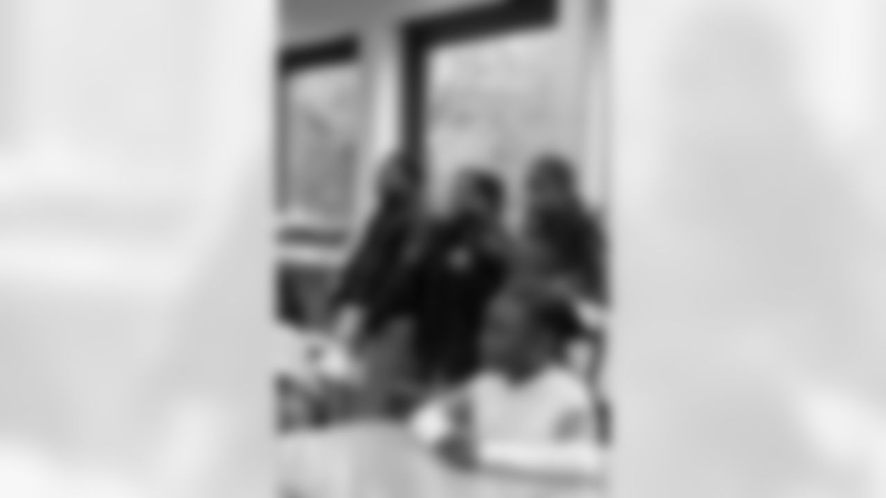 New Orleans Saints defensive end Cam Jordan visited students and staff at Martin Luther King Jr. Elementary School on Tuesday, Dec. 9, 2025.