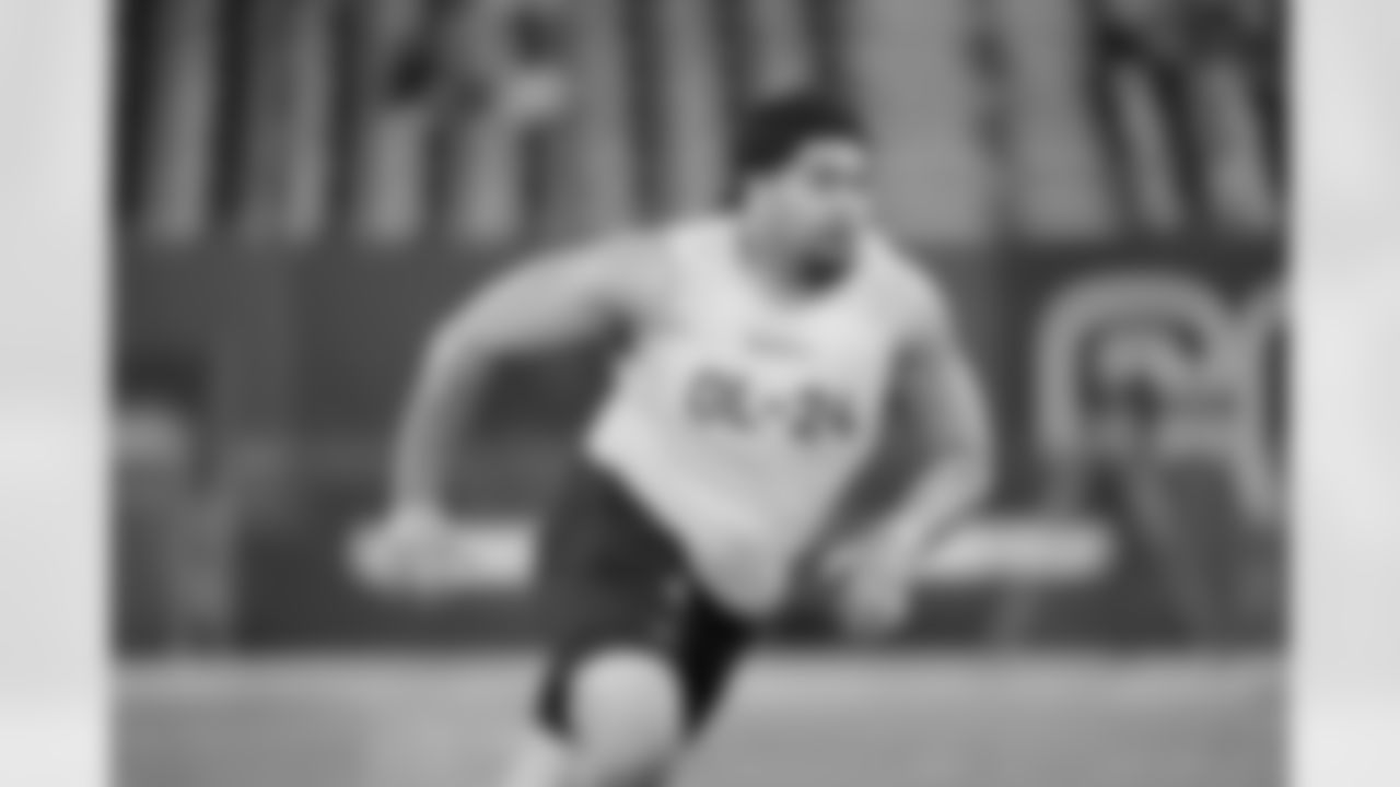 Check out photos of New Orleans Saints 2024 NFL Draft first round selection Taliese Fuaga, offensive tackle out of Oregon State who was selected with the 14th pick.