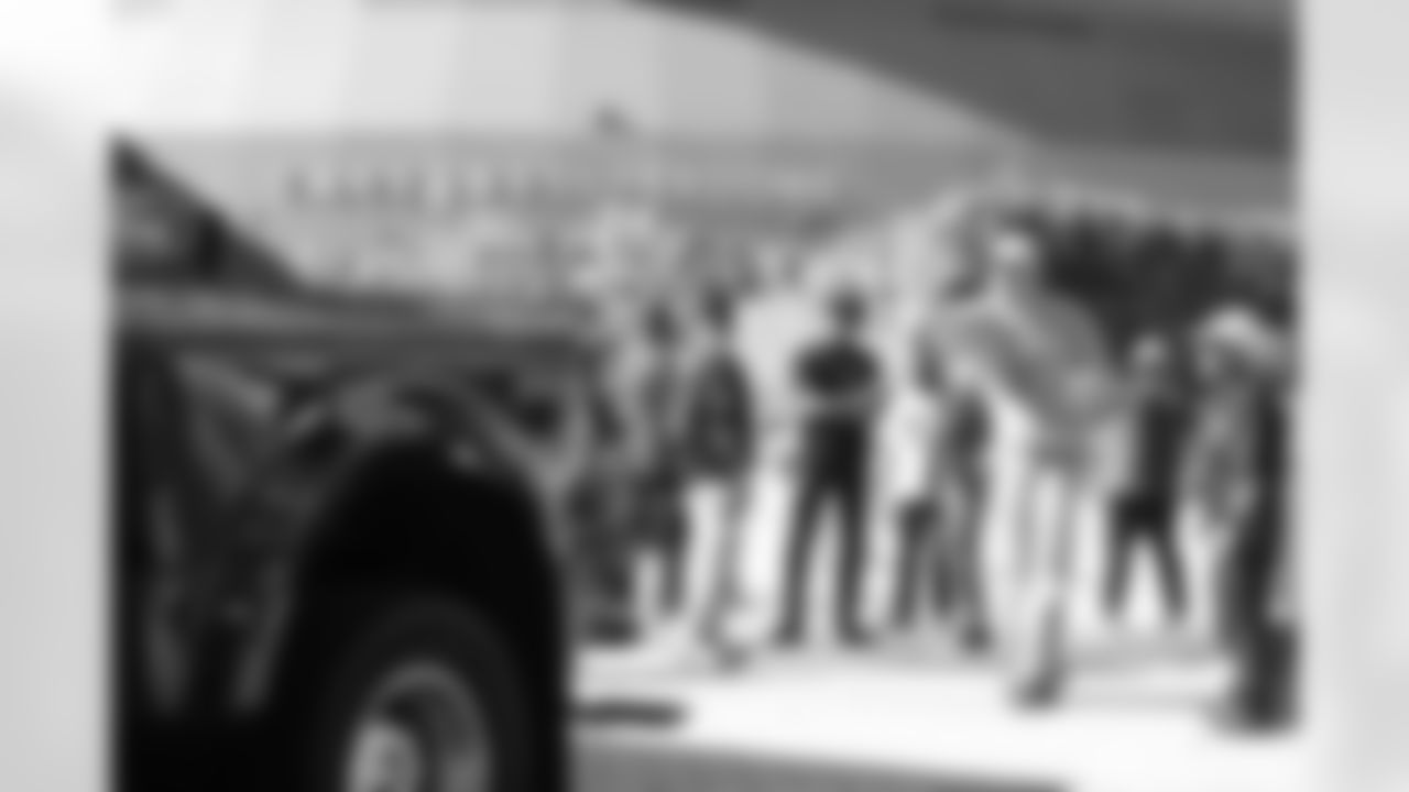 New Orleans Saints fans enjoyed the Week 12 entertainment in Champions Square ahead of the game against the Atlanta Falcons during the 2025 NFL season on Nov. 23, 2025.