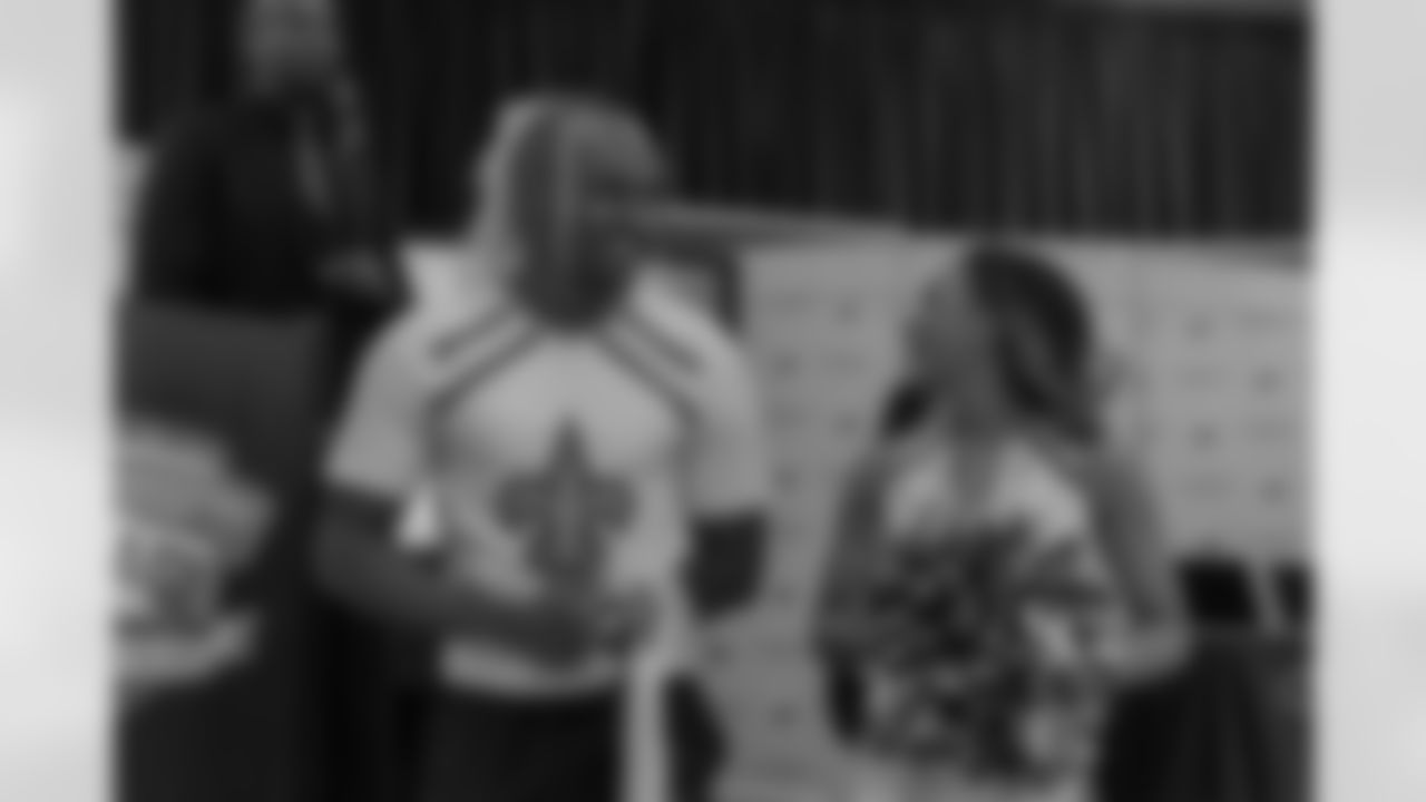 New Orleans Saints defensive end Cam Jordan joined students at Clancy Elementary School to unveil the school's new computer lab with new tech equipment and office supplies courtesy of Cox on Tuesday, Nov. 4, 2025.