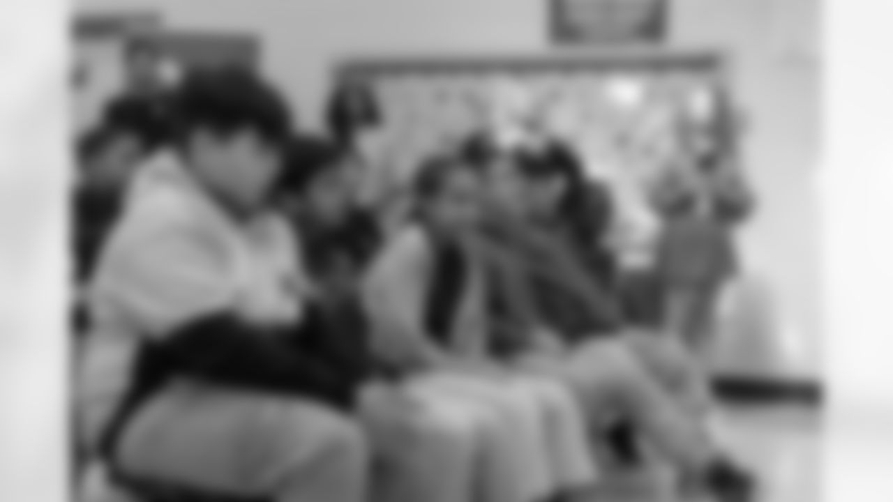 New Orleans Saints defensive end Cam Jordan joined students at Clancy Elementary School to unveil the school's new computer lab with new tech equipment and office supplies courtesy of Cox on Tuesday, Nov. 4, 2025.