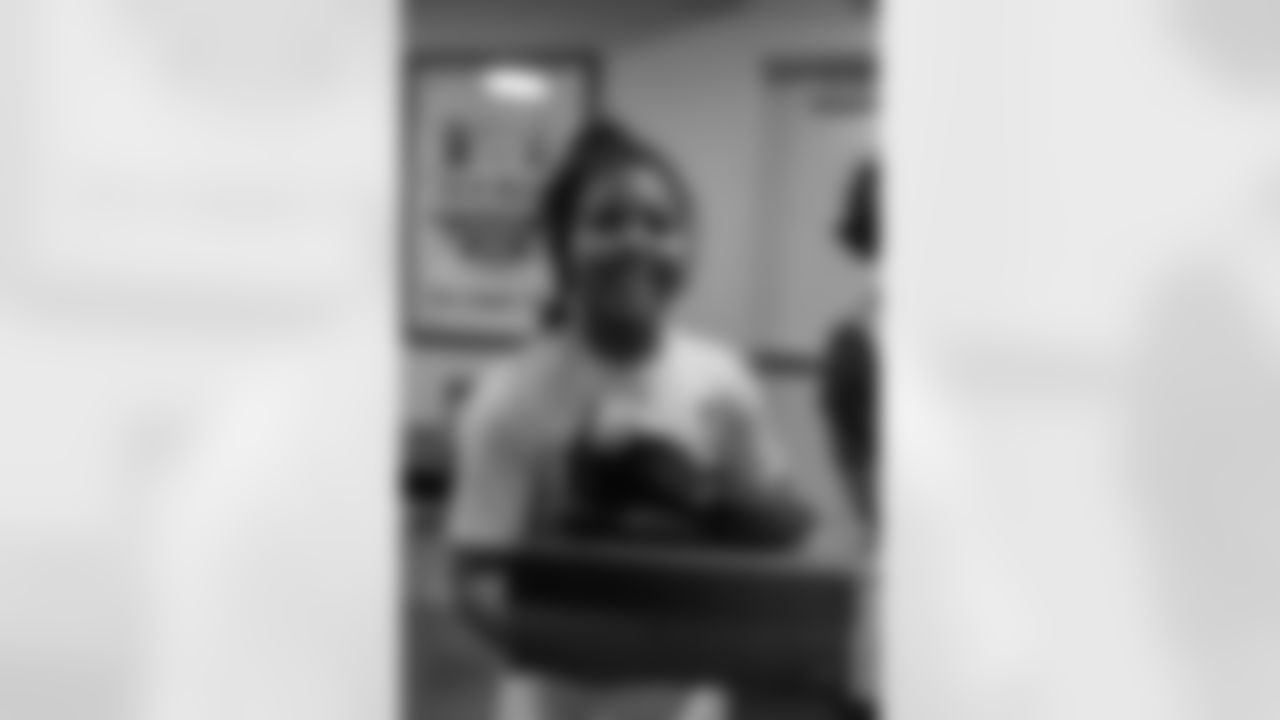 New Orleans Saints wide receiver Chris Olave hosted a Holiday Shoe Giveaway, donating shoes to the 18th Ward Girls Basketball team from the Boys & Girls Clubs of Metro Louisiana on Tuesday, Dec. 16, 2025.