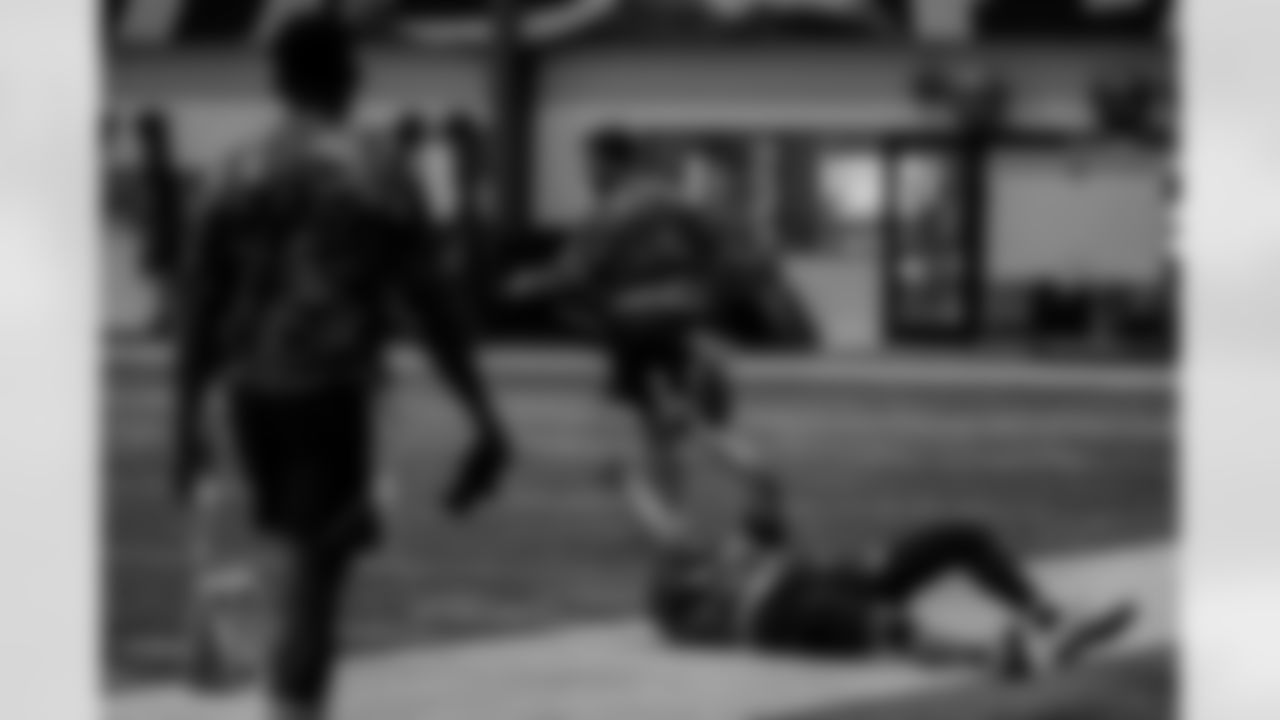 The New Orleans Saints and Dudley DeBosier hosted members of the Army, Marines, Air Force, Navy, and Coast Guard at the Ochsner Sports Performance Center for the 2026 Battle of the Branches on Thursday, January 29. Saints legend Pat Swilling, former defensive end Buford Jordan, and former kicker Greg Fassitt, along with Saints quarterback Tyler Shough and center Erik McCoy, were in attendance for the round-robin tournament featuring challenges such as tug-of-war, the 40-yard dash, and field goal kicking.