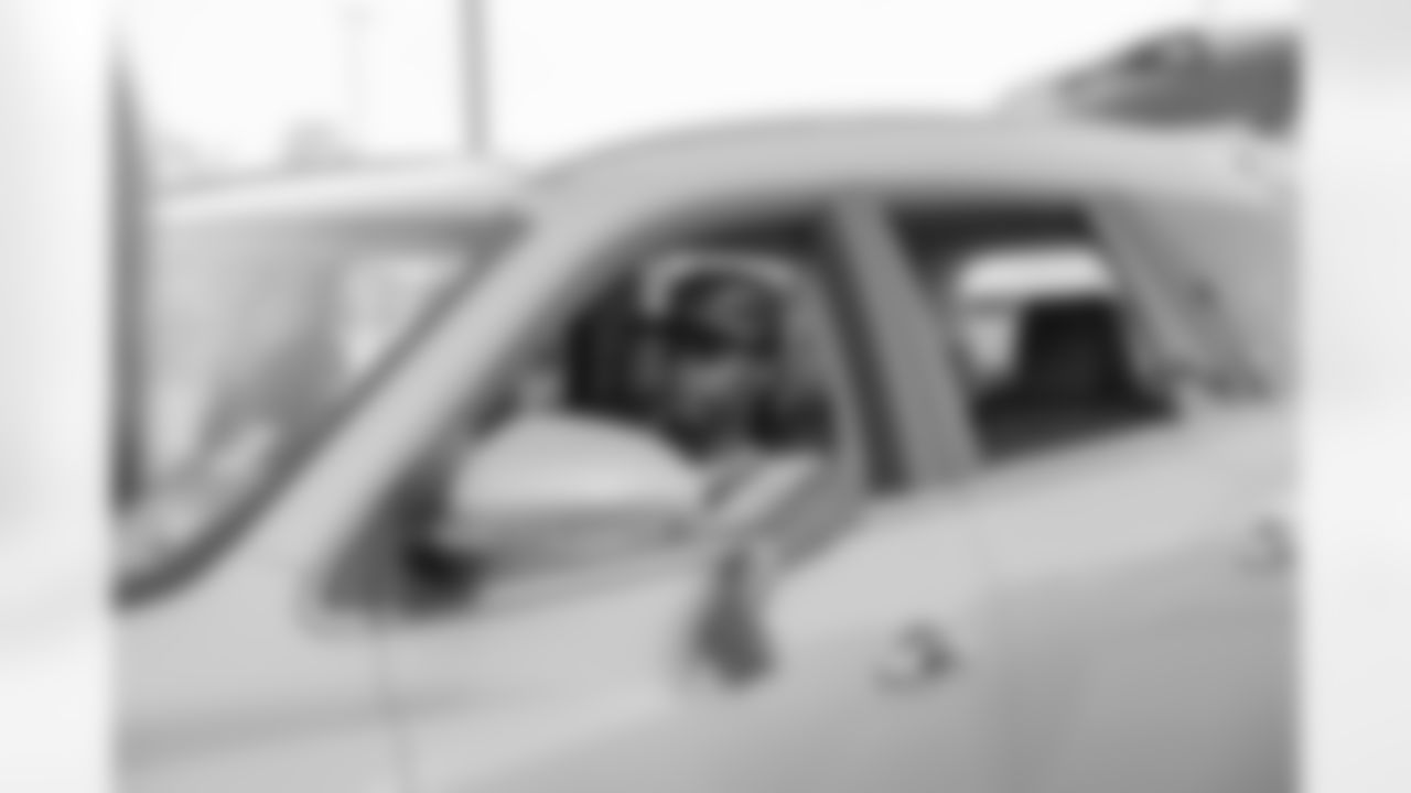 New Orleans Saints defensive end Cam Jordan welcomed local residents to the Cam Jordan Foundation's Turkey giveaway where he distributed holiday meals on Nov. 25, 2025.