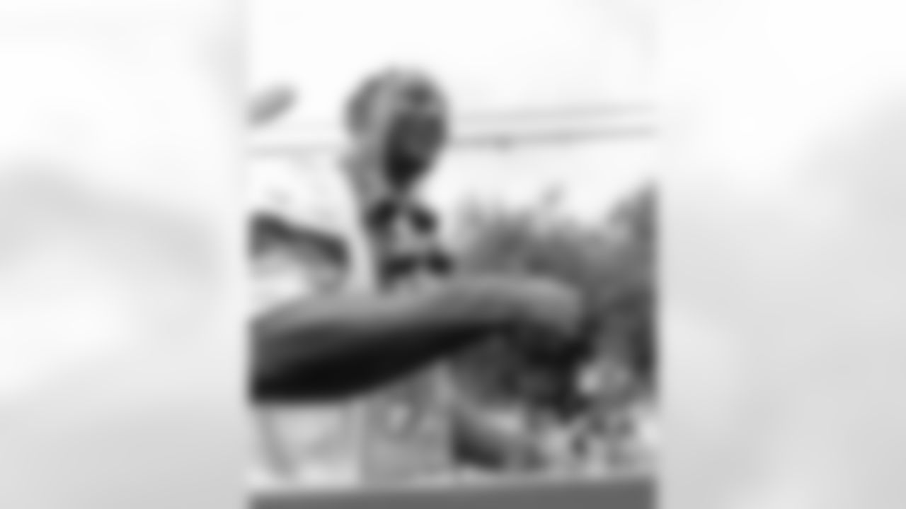 New Orleans Saints players rode down the Uptown route with the Krewe of Tucks as they presented their 58th annual parade on Saturday, February 14 during the 2026 Mardi Gras season.