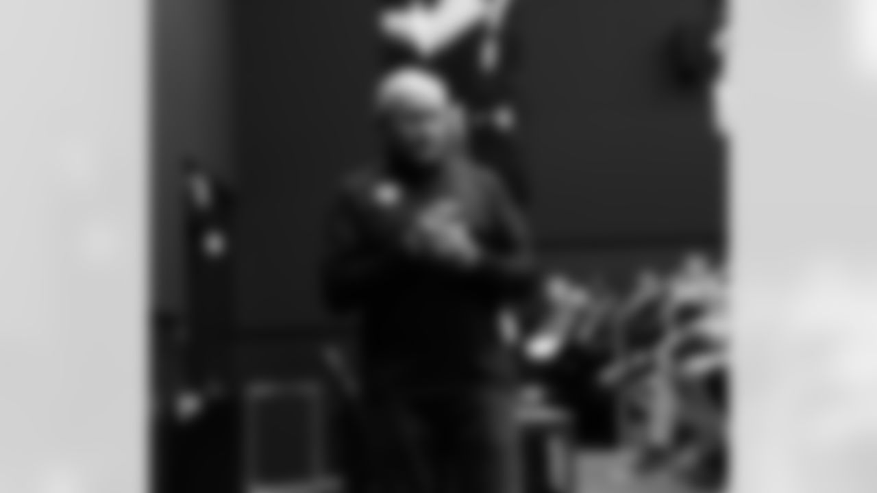 Guest speaker General Martin Dempsey joined New Orleans Saints staff for a discussion on leadership.