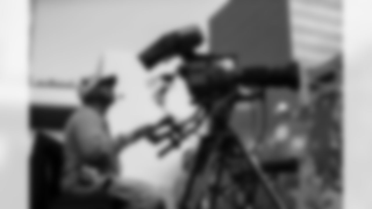 New Orleans Saints fans enjoyed the Week 16 entertainment in Champions Square ahead of the game against the New York Jets during the 2025 NFL season on Dec. 21, 2025.