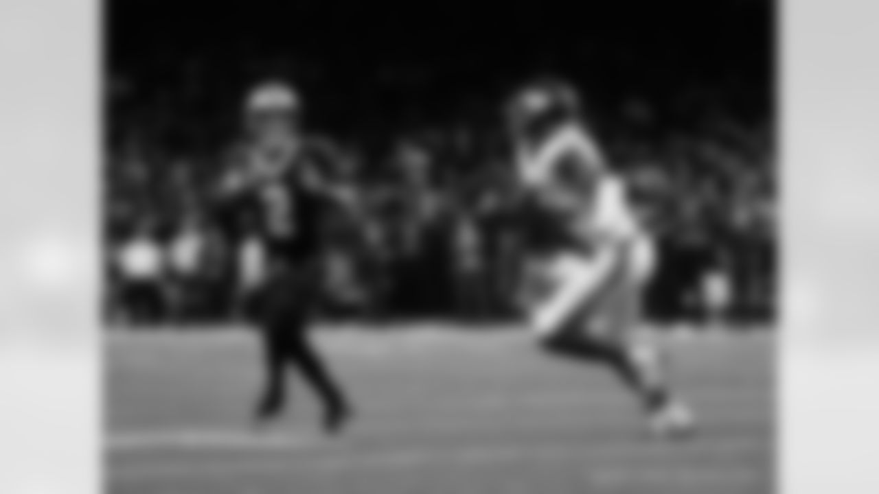 Check out the game action photos from the New Orleans Saints game against the New York Giants for Week 5 of the 2025 NFL season on Oct. 5, 2025 at Caesars Superdome.