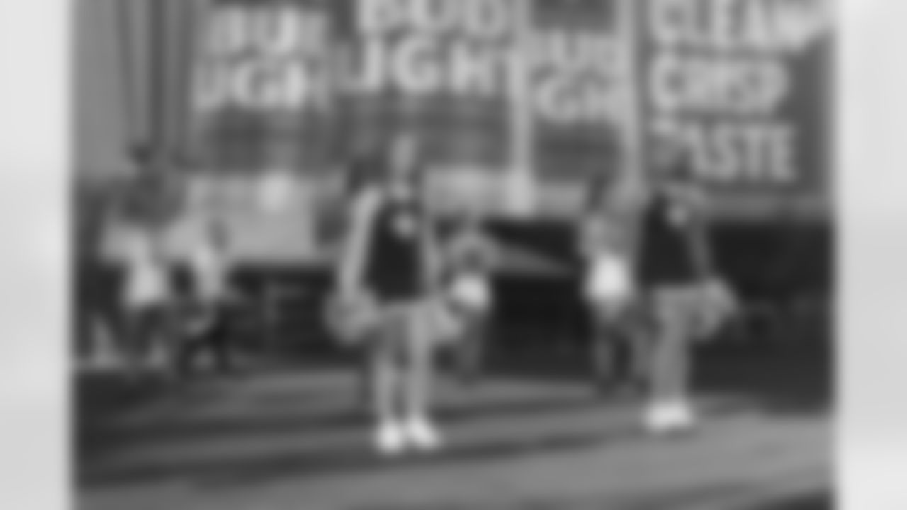 New Orleans Saints fans enjoyed the Week 12 entertainment in Champions Square ahead of the game against the Atlanta Falcons during the 2025 NFL season on Nov. 23, 2025.