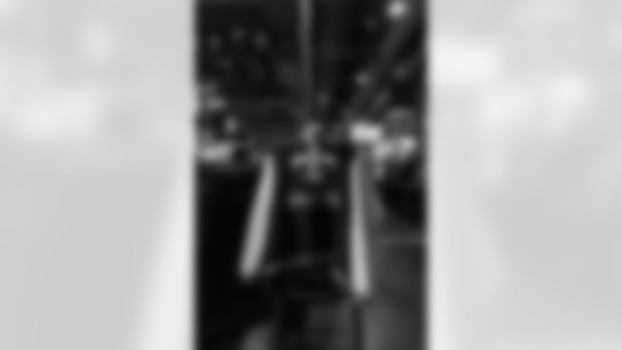 The New Orleans Saints hosted a watch party presented by Bud Light for their game against the Tampa Bay Buccaneers on Dec. 7, 2025 at Manning's in New Orleans, Louisiana. Members of the Saints Cheer Krewe were in attendance and interacting with fans during the event.