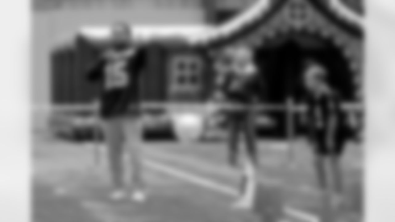 New Orleans Saints wide receiver Mason Tipton and linebacker Pete Werner joined members of the Saints Kids Club presented by Entergy, as well as the Pelicans and Saints Crib Clubs presented by Ochsner Children's Hospital, at the 2025 Holiday Huddle event on Wednesday, Dec. 10, 2025. Attendees enjoyed holiday-themed activities plus a Play Football Experience.