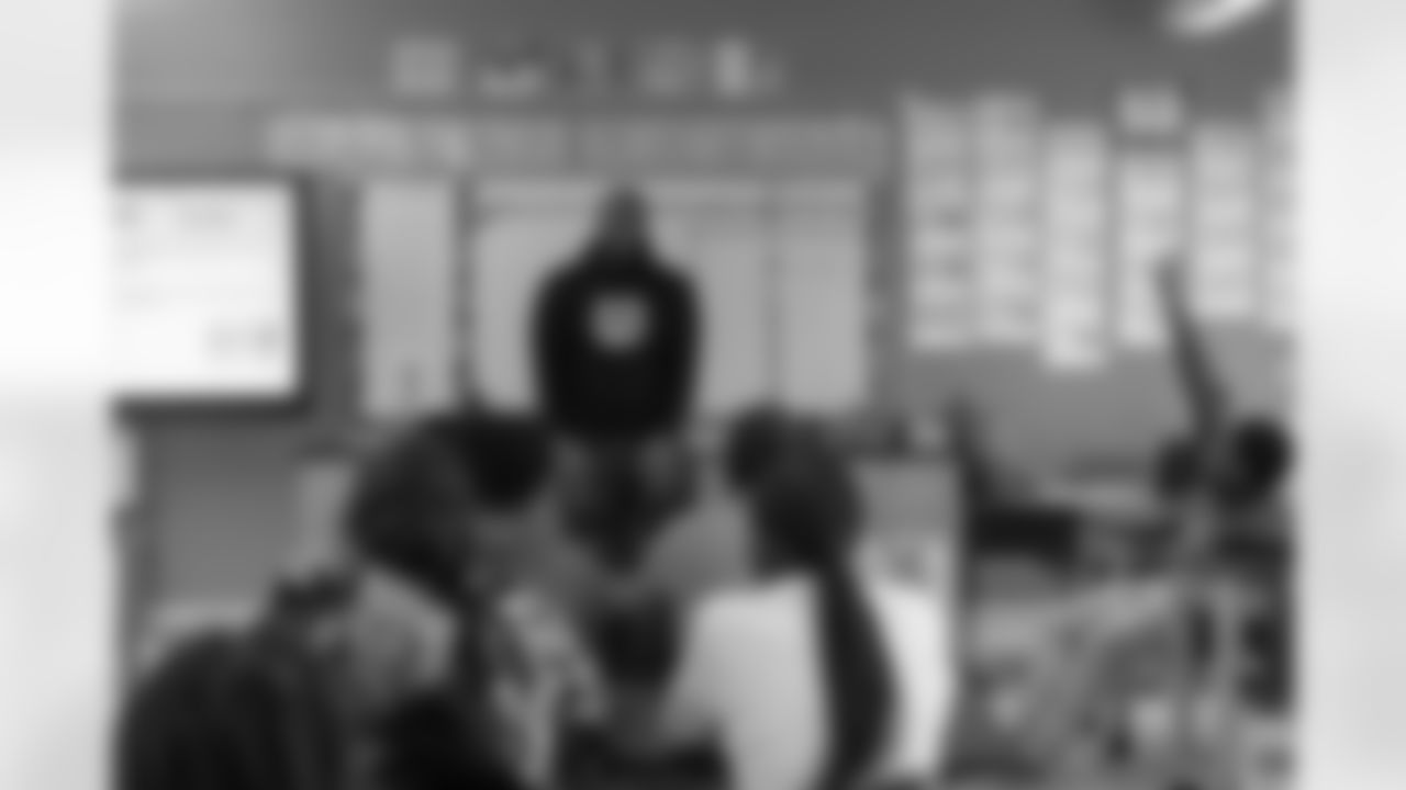 New Orleans Saints defensive end Cam Jordan visited students and staff at KIPP Morial School on Monday, Dec. 15, 2025, spending time engaging with students and supporting the school community.