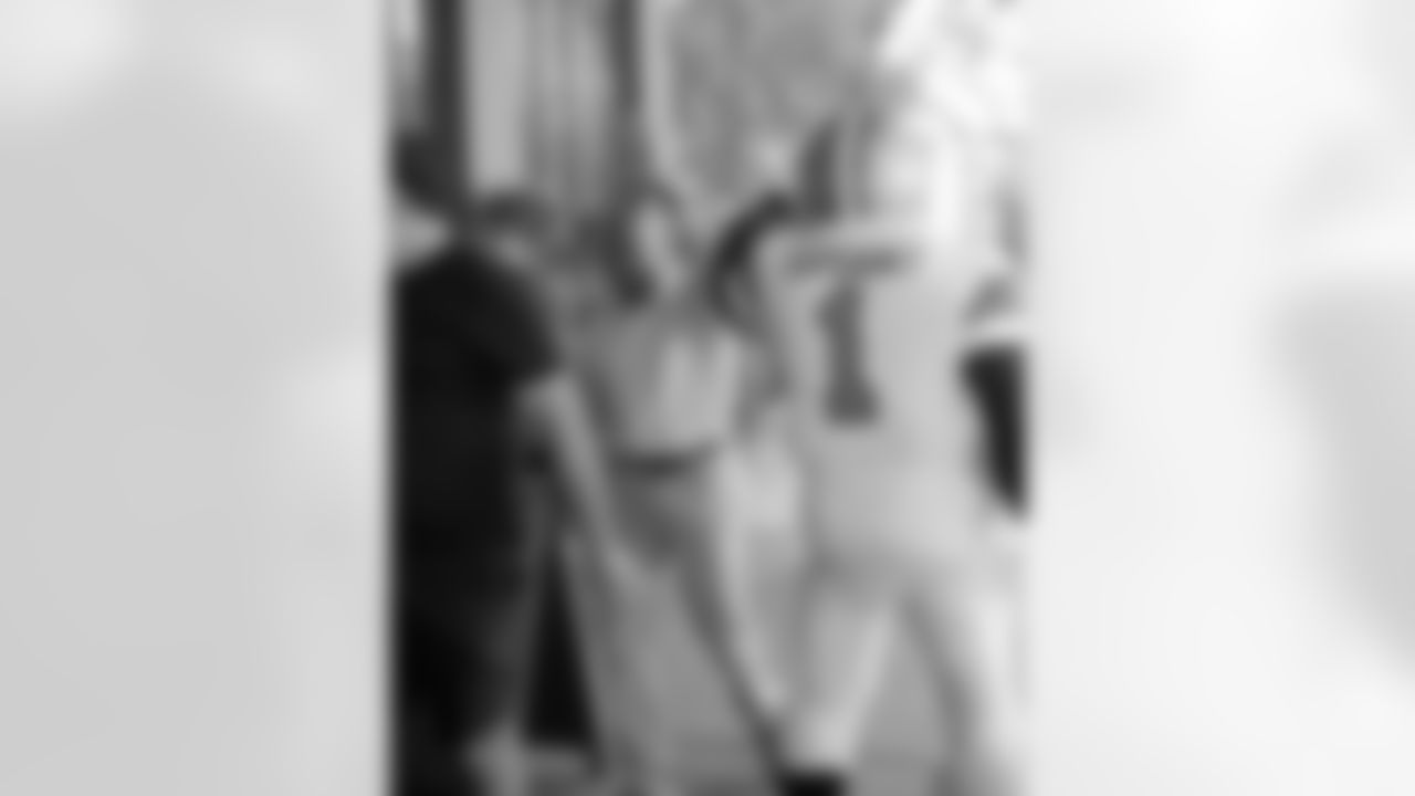 The New Orleans Saints hosted a watch party presented by Sire Spirits for their game against the Carolina Panthers on Nov. 9, 2025 at The Channel in New Orleans, Louisiana. Sir Saint and members of the Saints Cheer Krewe were in attendance and interacting with fans during the event.