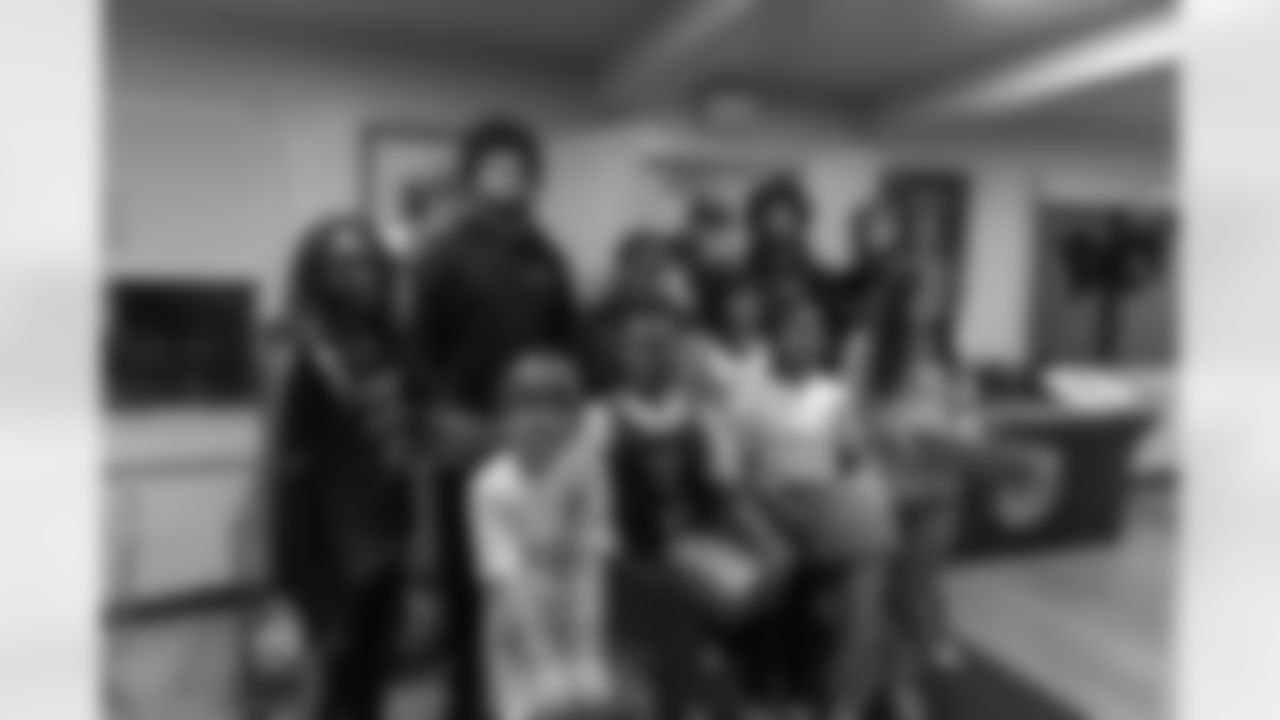 New Orleans Saints wide receiver Chris Olave hosted a Holiday Shoe Giveaway, donating shoes to the 18th Ward Girls Basketball team from the Boys & Girls Clubs of Metro Louisiana on Tuesday, Dec. 16, 2025.