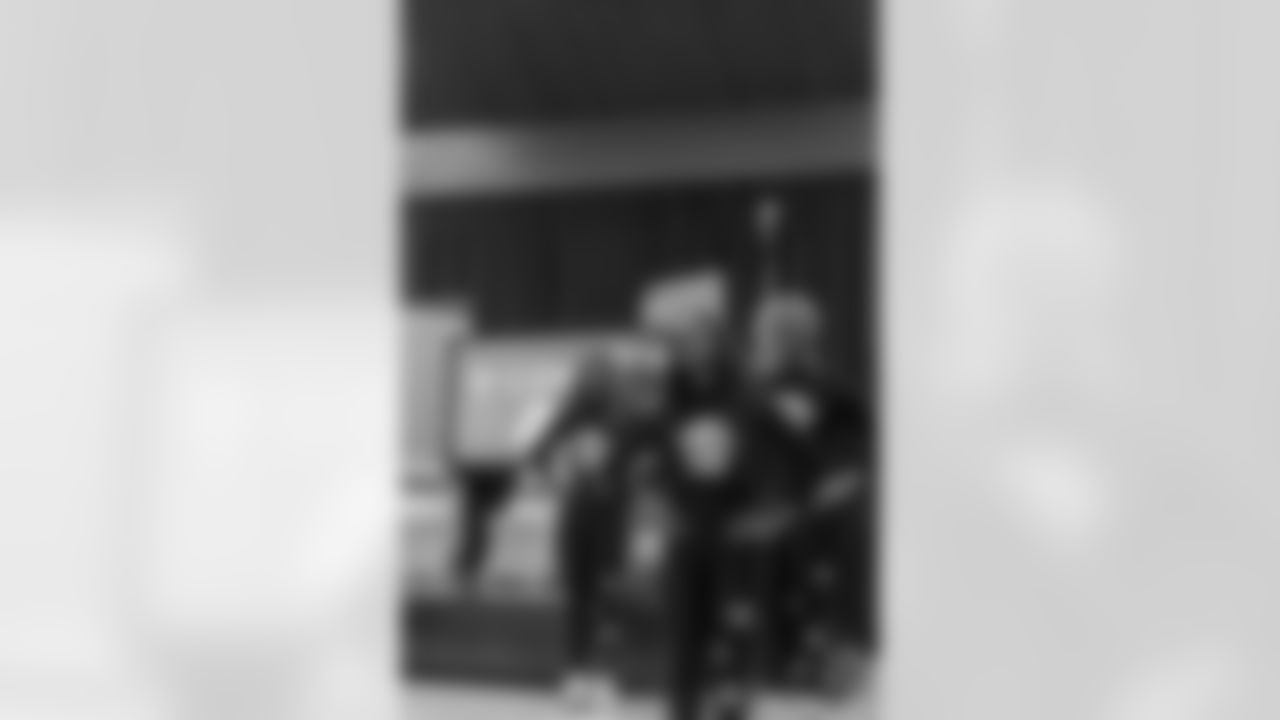 New Orleans Saints defensive end Cam Jordan joined students at Clancy Elementary School to unveil the school's new computer lab with new tech equipment and office supplies courtesy of Cox on Tuesday, Nov. 4, 2025.