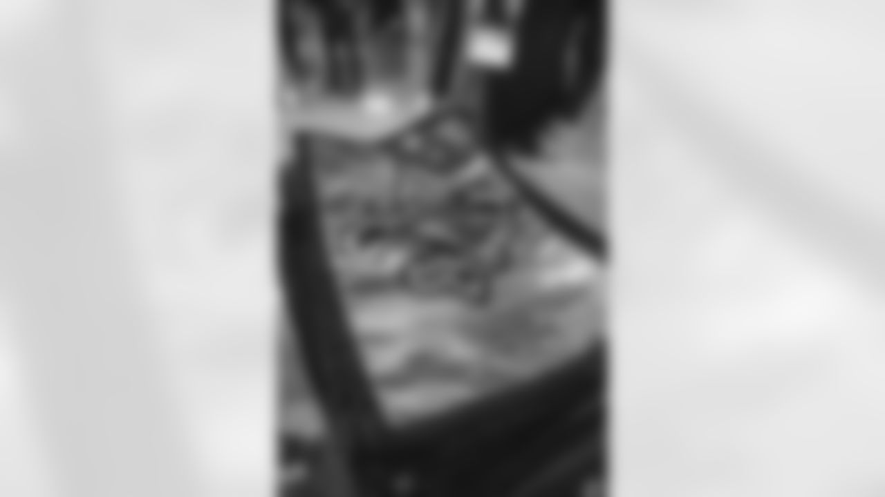 New Orleans Saints Owner Gayle Benson and recent Saints Hall of Fame inductee Tracy Porter greeted season ticket holders as their names were added to the 50th Season Ticket Holder monument prior to the Saints game on Sunday, Dec. 14, 2025.