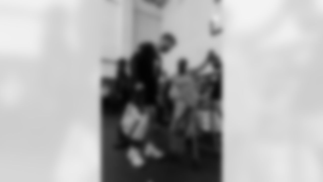 New Orleans Saints players hosted their annual Thanksgiving turkey giveaway at Dryades YMCA on Tuesday, Nov. 18, 2025. The players purchased turkeys and fixings from Rouses Markets to feed families in need, while giving them the opportunity to meet some of their favorite players during the annual holiday event.