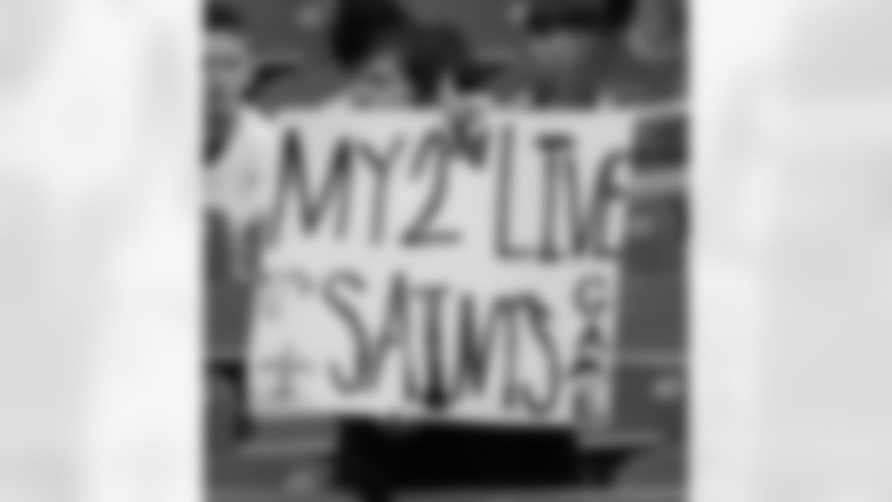 Check out the best fan photos during the New Orleans Saints game against the Tampa Bay Buccaneers for Week 14 of the 2025 NFL season on Dec. 7, 2025 at the Raymond James Stadium.