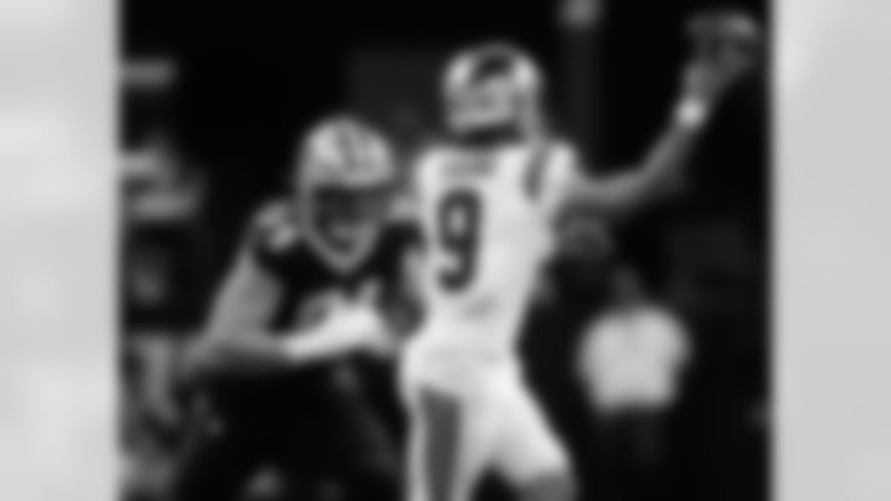 Check out the best photos of the New Orleans defense in their game against the Carolina Panthers for Week 15 of the 2025 NFL season on Dec. 14, 2025, at Caesars Superdome.