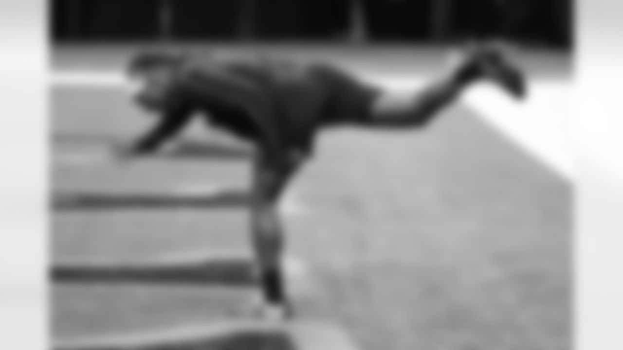 The New Orleans Saints players wear their 'My Cause, My Cleats' shoes ahead of the Saints game against the Atlanta Falcons in Week 12 of the 2025 NFL season in the Caesars Superdome on Nov. 23, 2025.