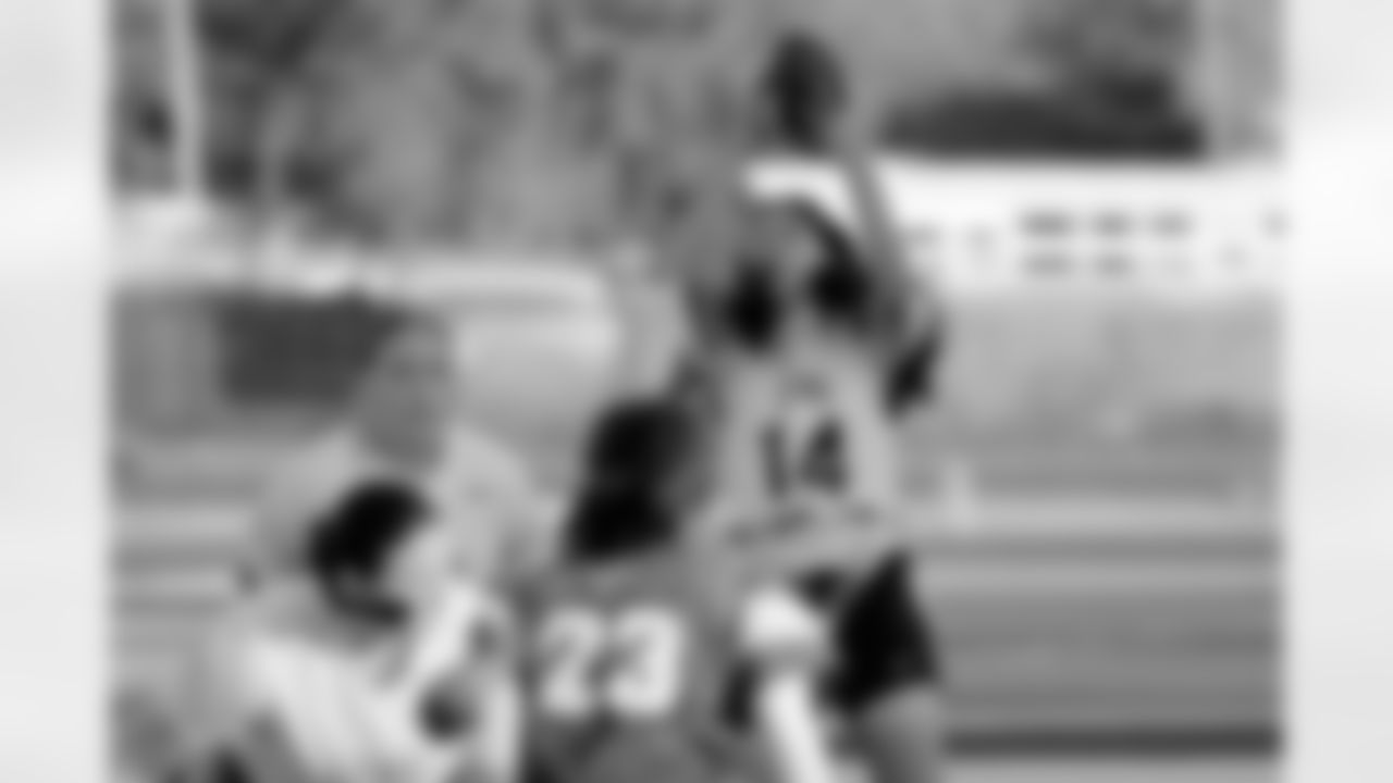 New Orleans Saints cornerback Rico Payton threw the coin toss to kickoff Day 1 of Week 4 games as Louisiana Flag Football teams competed during the 2025 Saints Girls High School Flag Football season on Monday, April 14, 2025.