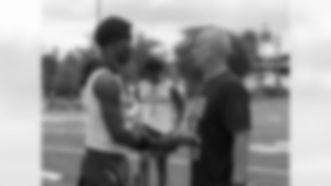 New Orleans Saints safety Tyrann Mathieu hosts his eighth annual Heart of a Badger Youth Camp, teaching football skills to 300 local boys and girls on the Lafitte Greenway in his hometown of New Orleans on Saturday, July 28, 2025. Athletes competed in a tournament followed by the sixth annual Tyrann Mathieu Back-2-School Jamboree to prepare kids for the upcoming school year.