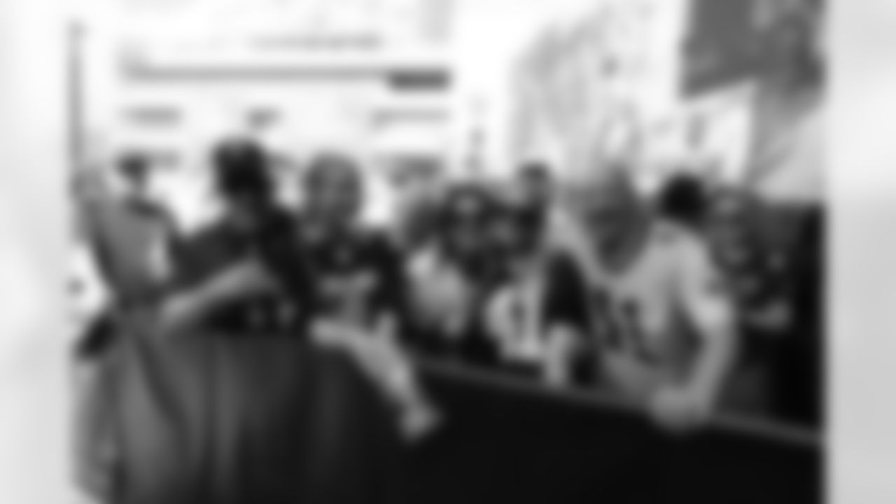 New Orleans Saints fans enjoyed the Week 8 entertainment in Champions Square ahead of the game against the Tampa Bay Buccaneers during the 2025 NFL season on Oct. 26, 2025.