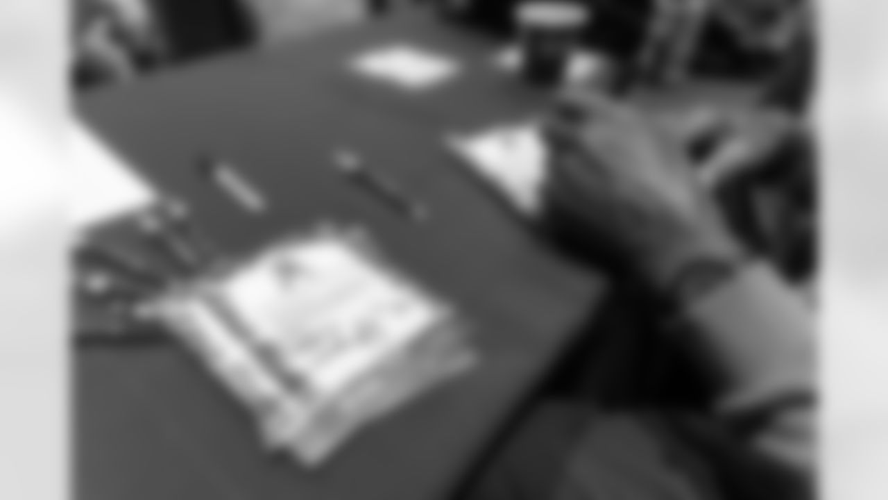 New Orleans Saints owner Gayle Benson and legend Pat Swilling joined volunteers from Entergy and the American Red Cross to assemble care packages for military members as part of the NFL's Salute to Service month on Tuesday, Nov. 11, 2025.