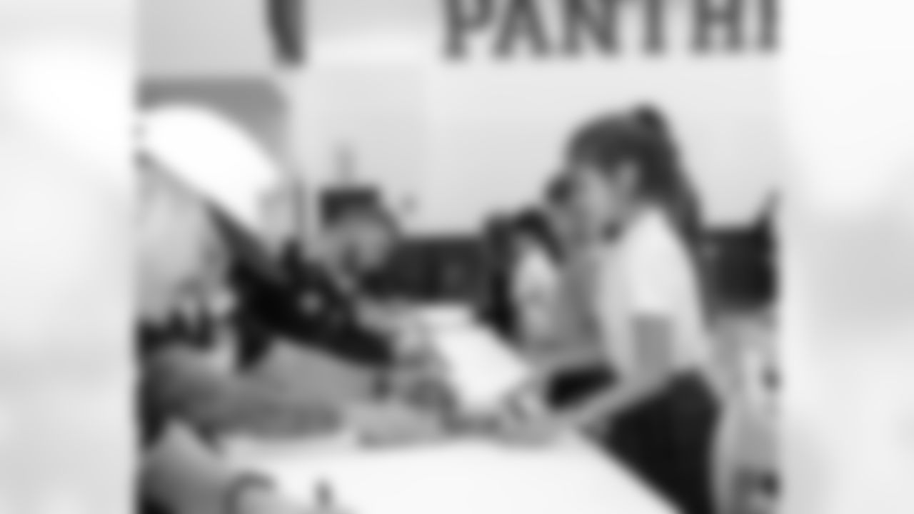 New Orleans Saints players Tyler Shough, Dillon Radunz, Treyton Welch, Will Clapp, and Erik McCoy visited St. Pius Elementary, spending the afternoon answering student questions and signing autographs on Tuesday, Nov. 18, 2025.