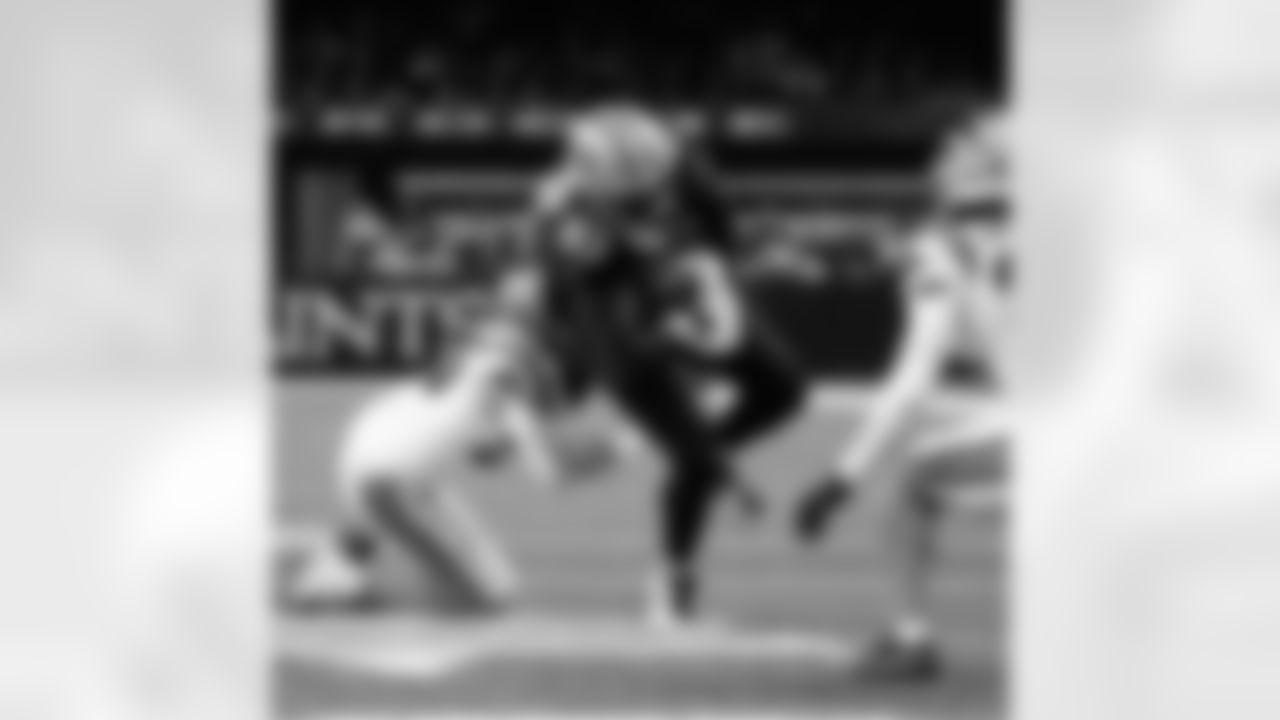 Check out the best photos of the New Orleans offense in their game against the Carolina Panthers for Week 15 of the 2025 NFL season on Dec. 14, 2025 at Caesars Superdome.