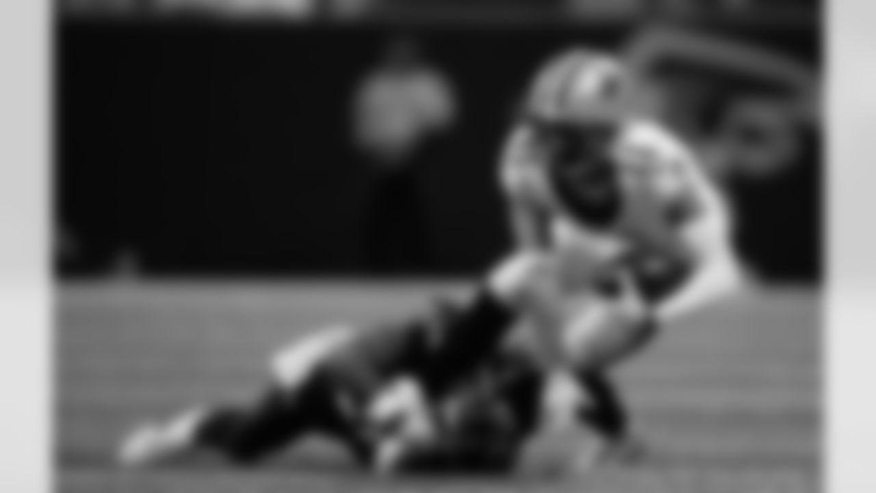 Check out the game action photos from the New Orleans Saints game against the Atlanta Falcons for Week 18 of the 2025 NFL season on Jan. 4, 2026 at Mercedes-Benz Stadium.