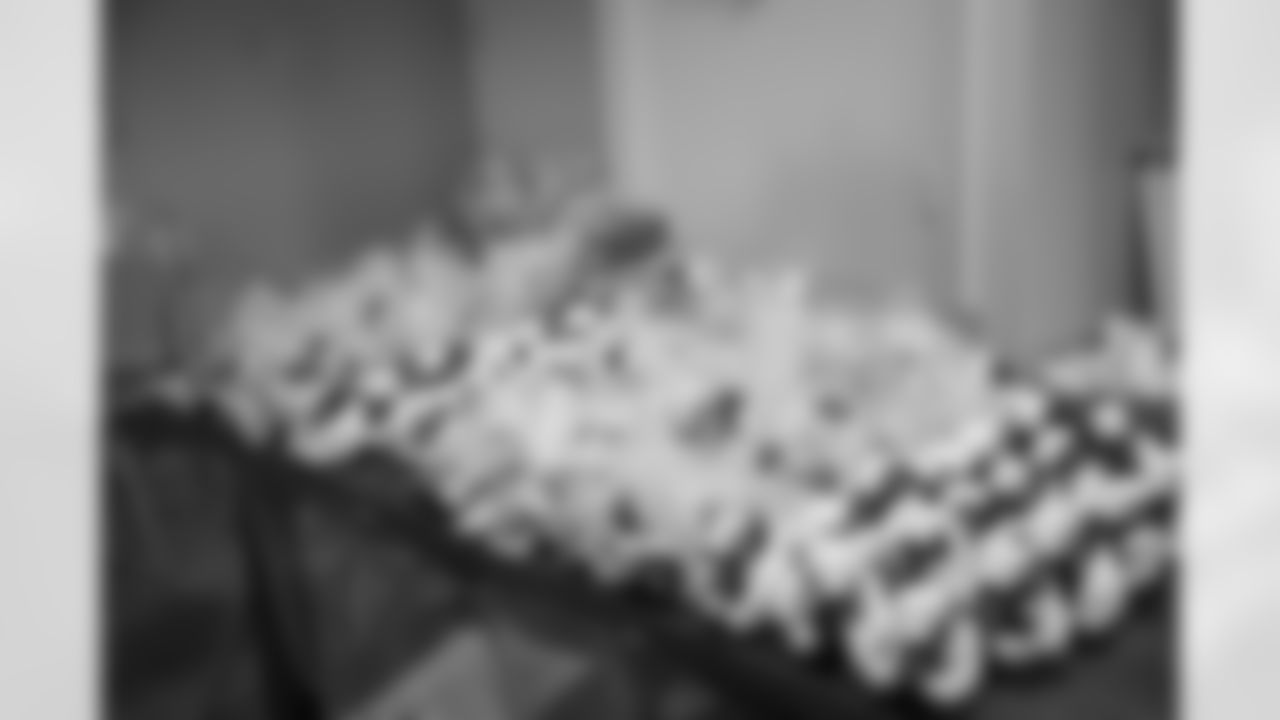 New Orleans Saints defensive back Jonas Sanker joined the Saints Cheer Krewe, Sir Saint and Coca-Cola for a water donation event, supporting a local Boys & Girls Club on December 9, 2025.