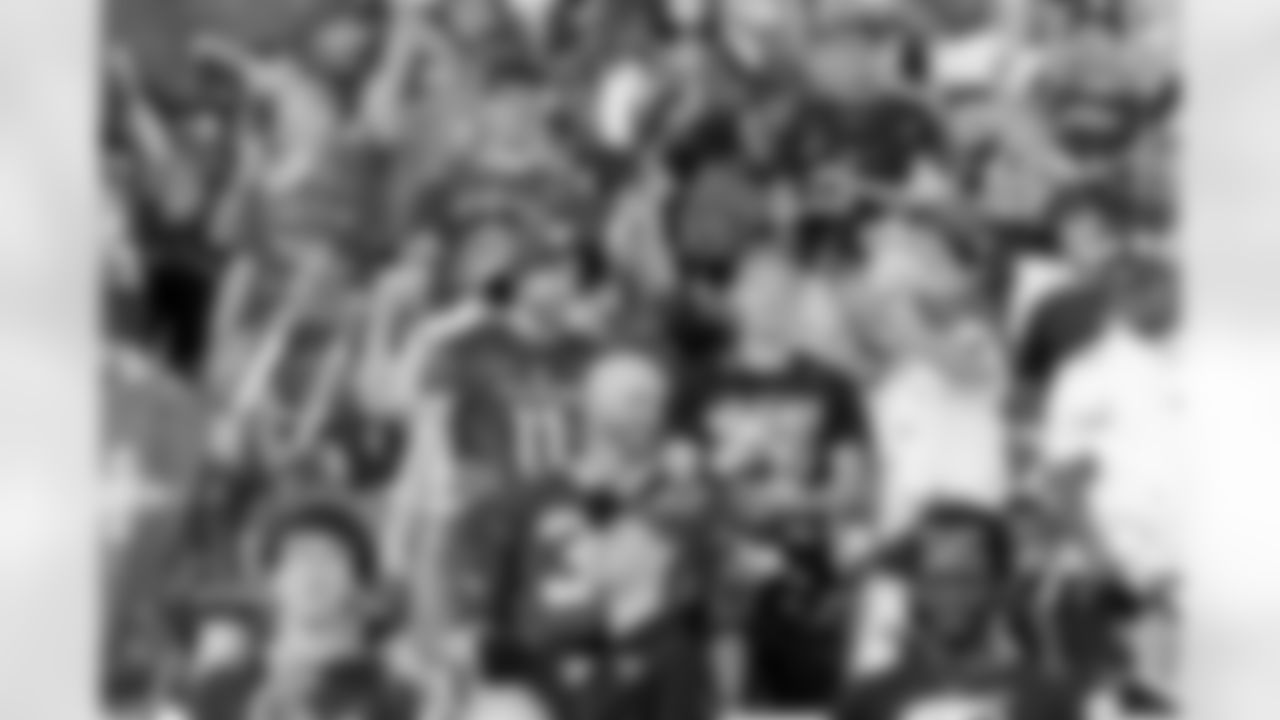 New Orleans Saints owner Gayle Benson and linebacker Demario Davis joined fans at the Paris Musketeers game in Paris, France on Sunday, July 13, 2025.