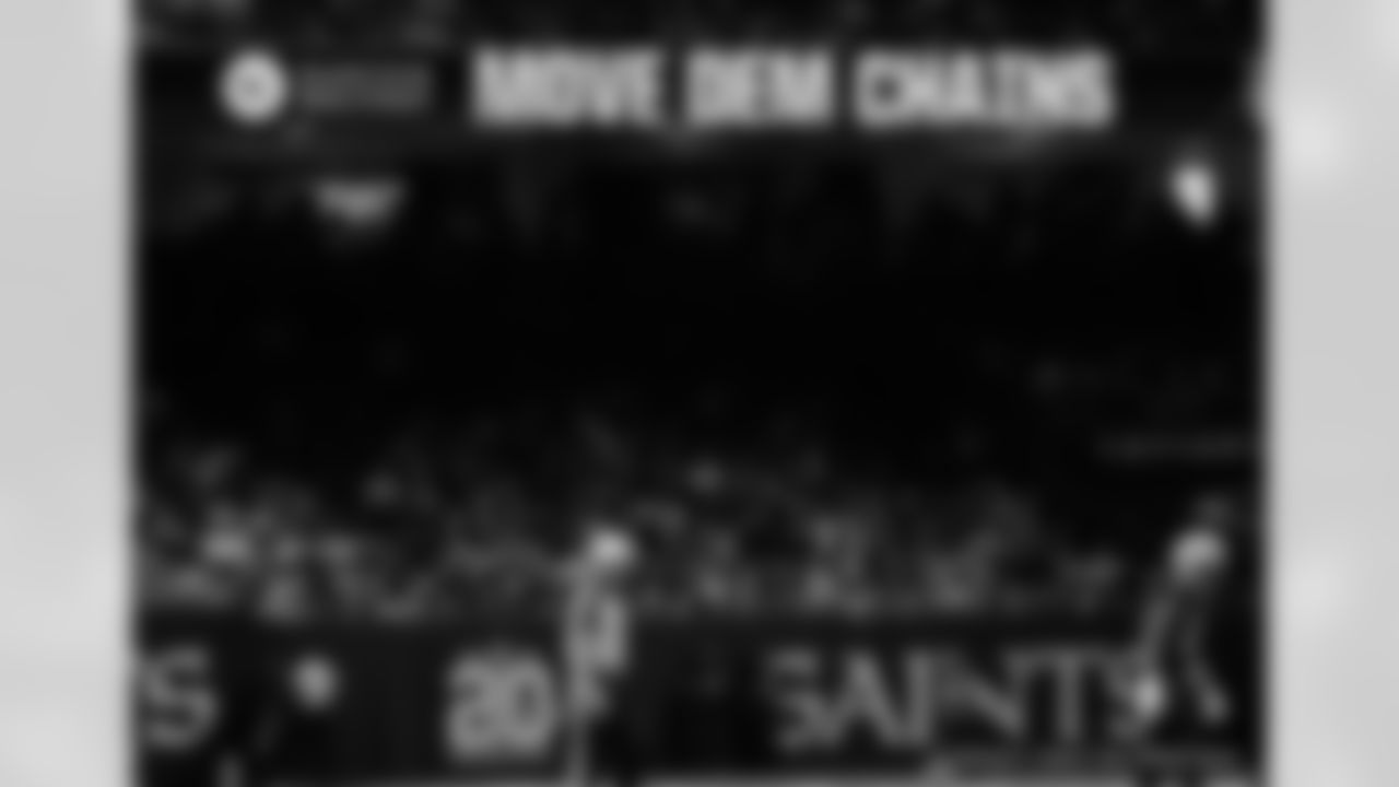 Check out the game action photos from the New Orleans Saints game against the New York Giants for Week 5 of the 2025 NFL season on Oct. 5, 2025 at Caesars Superdome.