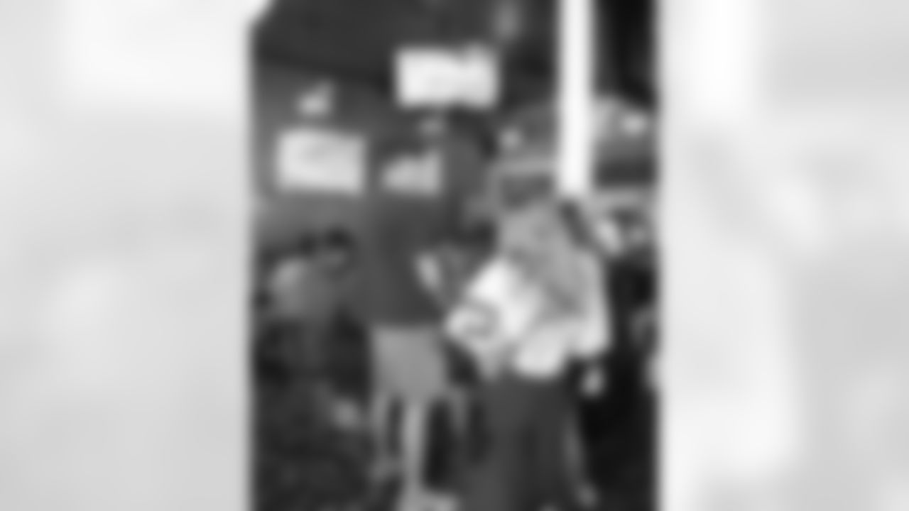 The New Orleans Saints hosted a watch party presented by Sire Spirits for their game against the Carolina Panthers on Nov. 9, 2025 at The Channel in New Orleans, Louisiana. Sir Saint and members of the Saints Cheer Krewe were in attendance and interacting with fans during the event.