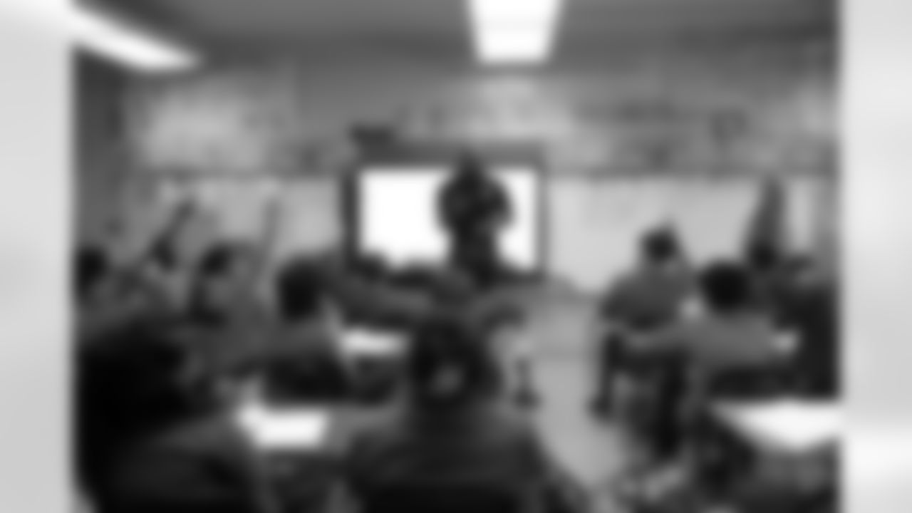 New Orleans Saints defensive end Cam Jordan visited students and staff at Bissonet Plaza Elementary School on Tuesday, Nov. 18, 2025.