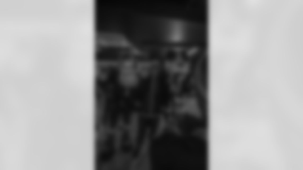 New Orleans Saints Owner Gayle Benson and recent Saints Hall of Fame inductee Tracy Porter greeted season ticket holders as their names were added to the 50th Season Ticket Holder monument prior to the Saints game on Sunday, Dec. 14, 2025.