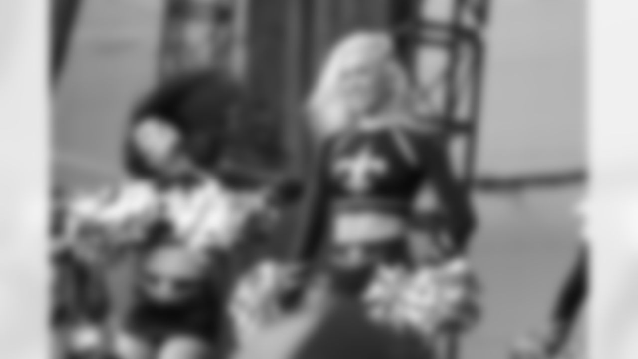 New Orleans Saints fans enjoyed the Week 16 entertainment in Champions Square ahead of the game against the New York Jets during the 2025 NFL season on Dec. 21, 2025.