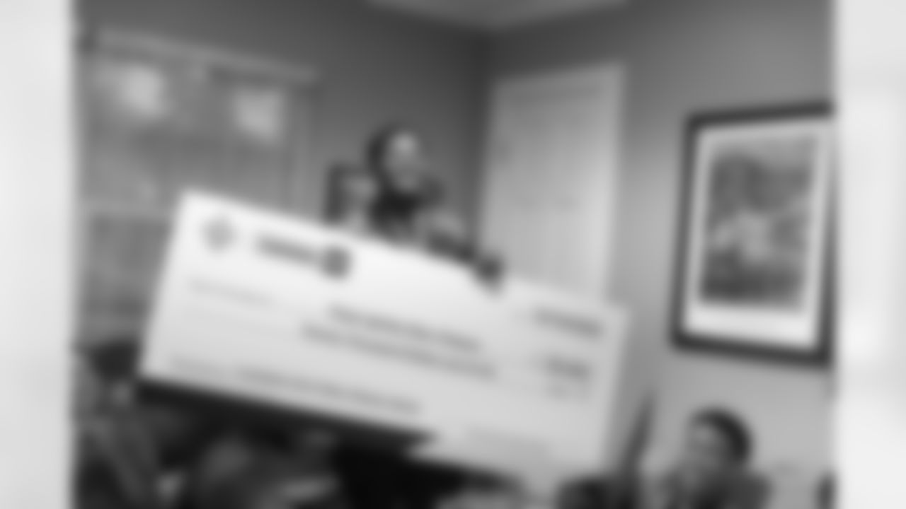 New Orleans Saints tight end Juwan Johnson, cornerback Alontae Taylor, and wide receiver Devaughn Vele attended the Louisiana Cat Hope Ignites Holiday Party on Tuesday, Dec. 16, 2025.