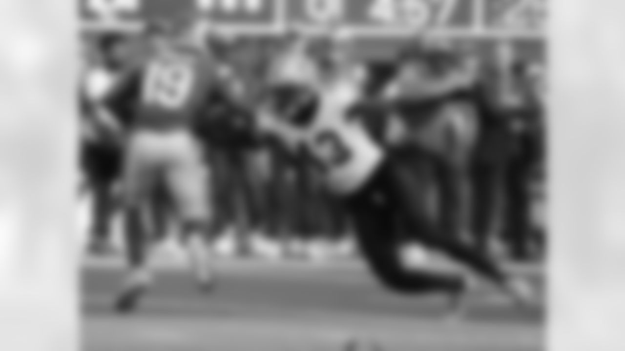 Check out the 20 best photos of the New Orleans defense in their game against the Los Angeles Rams for Week 9 of the 2025 NFL season on Nov. 2, 2025 at the SoFi Stadium.