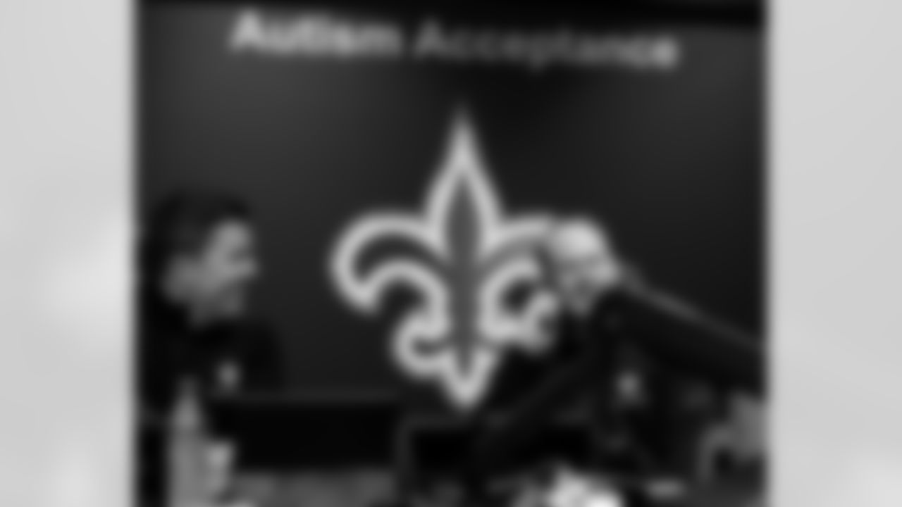 Behind-the-scenes photos from the Ochsner Sports Performance Center inside the New Orleans Saints' draft room during the second and third round of the 2025 NFL Draft.