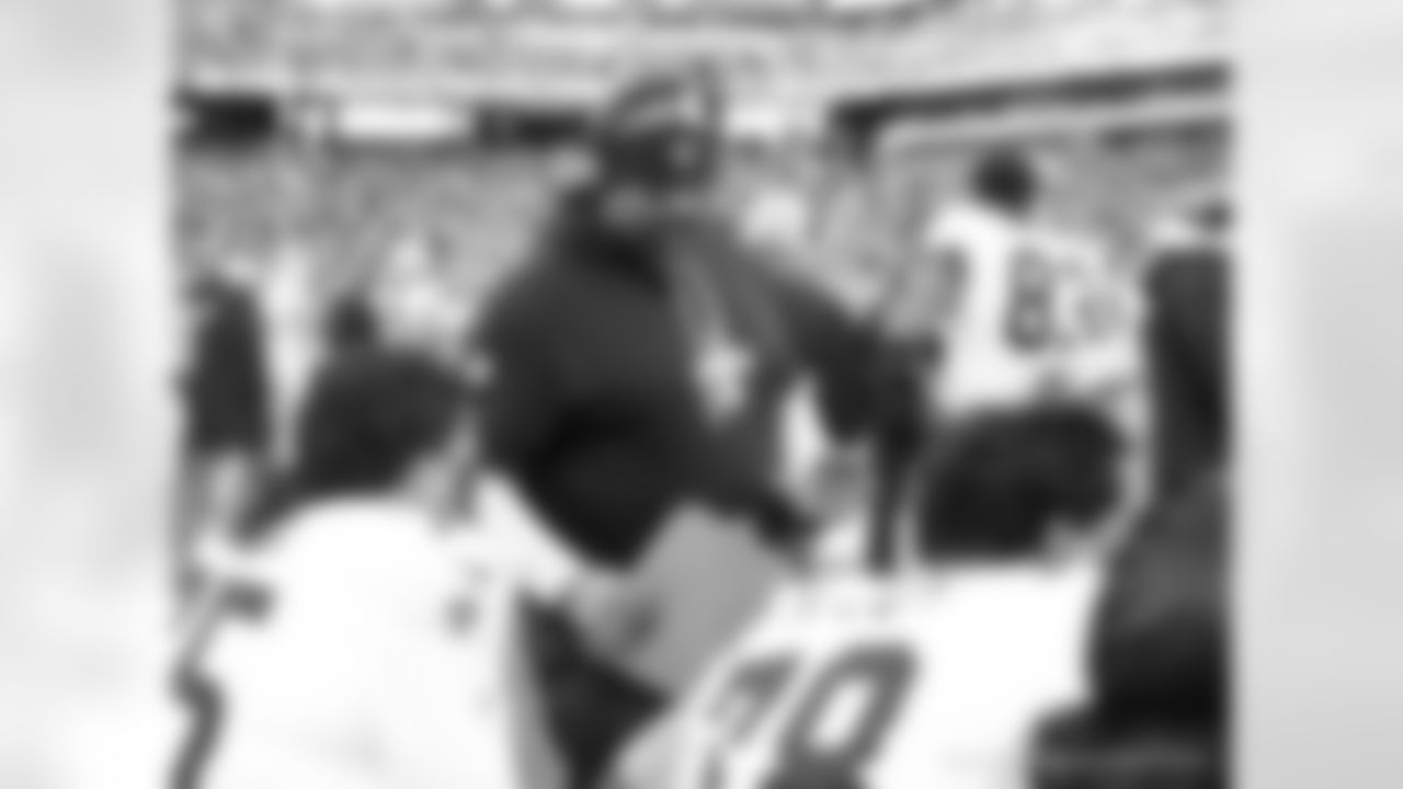 Offensive Assistant Jahri Evans during the New Orleans Saints game against the New York Giants for Week 14 of the 2024 NFL Season on Dec. 8, 2024 at MetLife Stadium.