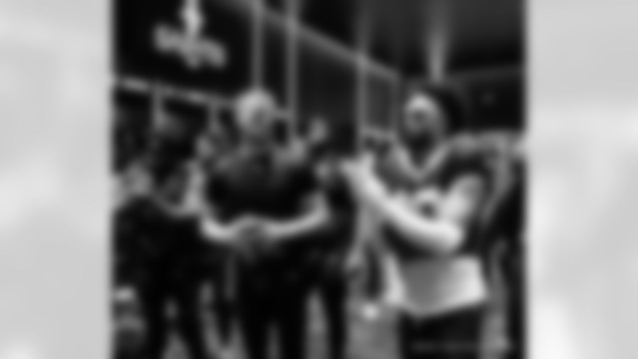 Head inside the New Orleans Saints locker room postgame after the Saints' win against the Carolina Panthers in Week 15 of the 2025 NFL Season presented by Bud Light.