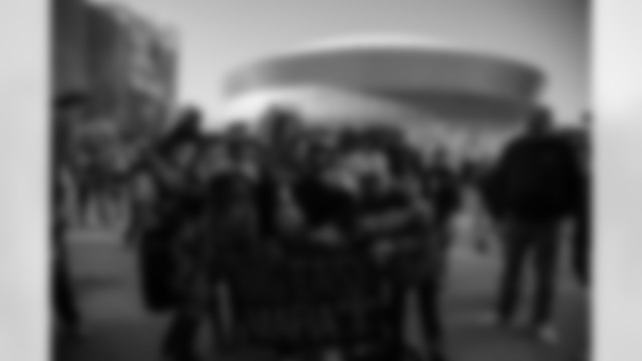 New Orleans Saints fans enjoyed the Week 15 entertainment in Champions Square ahead of the game against the Carolina Panthers during the 2025 NFL season on Dec. 14, 2025.