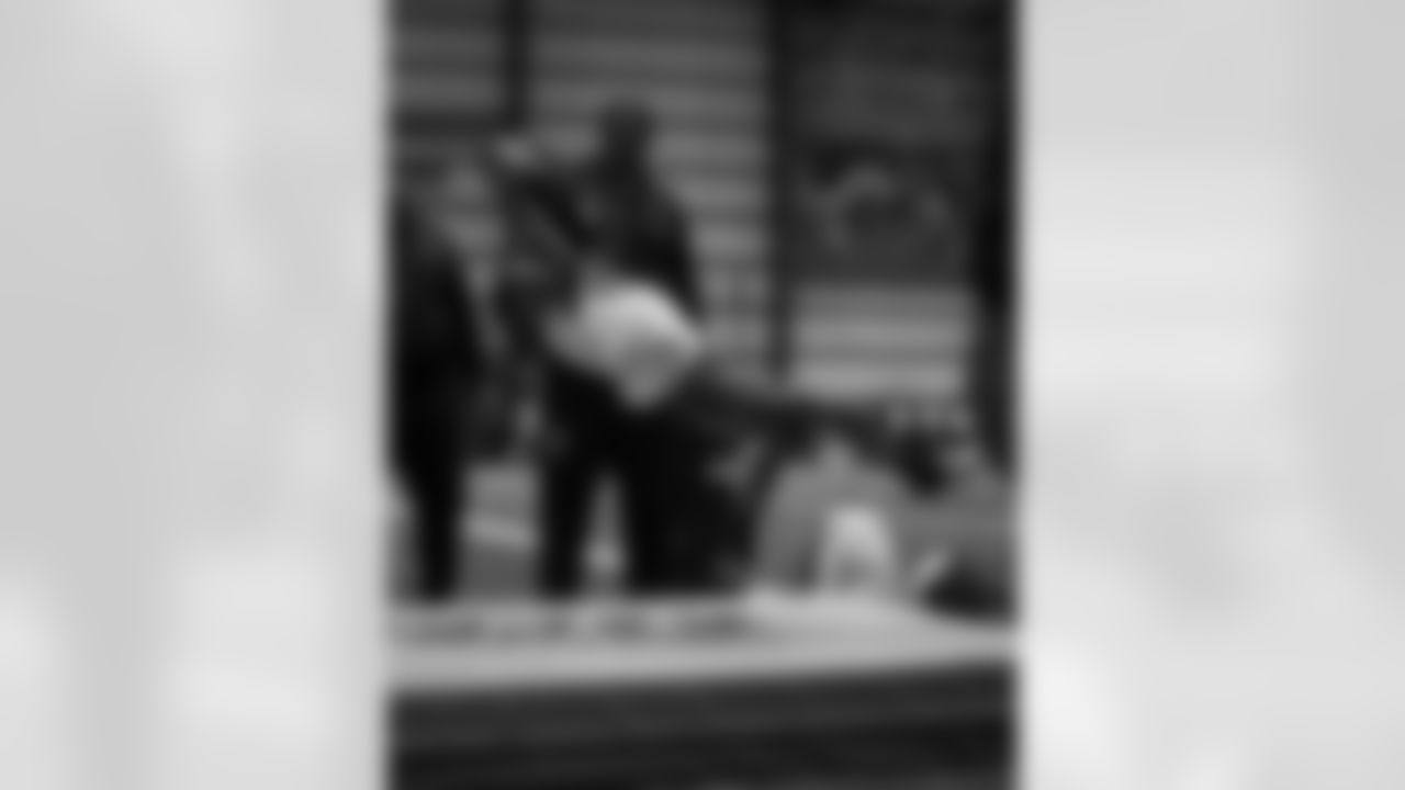 The New Orleans Saints hosted a football camp for 50 local youth alongside HBCU Legacy Bowl players at the Ochsner Sports Performance Center on Wednesday, Feb. 18, 2025. The clinic featured Saints legend Greg Fassitt, who was in attendance to speak with each HBCU Legacy Bowl team.