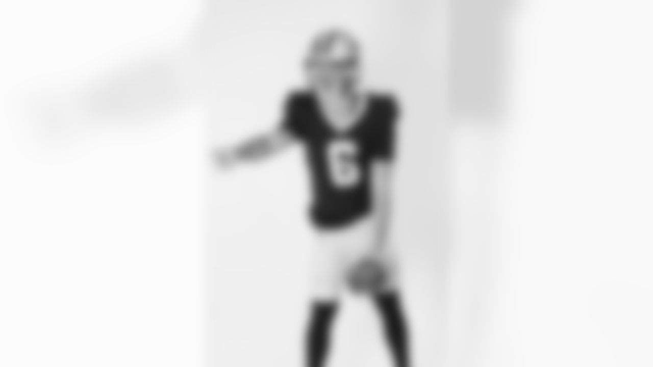 New Orleans Saints quarterback Tyler Shough (6) poses for a portrait during the NFLPA Rookie Premiere on Saturday, May 17, 2025 in Thousand Oaks, Calif. (Ben Liebenberg/NFL)