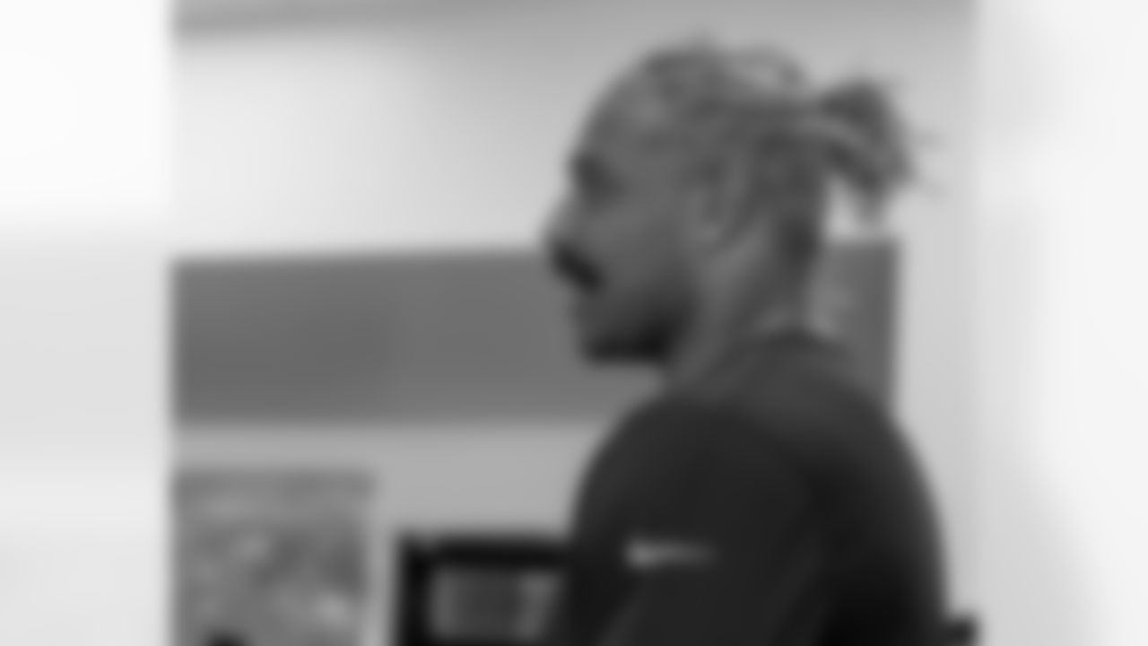 New Orleans Saints defensive end Cameron Jordan visited students and staff at KIPP Believe School on Tuesday, Nov. 11, 2025.