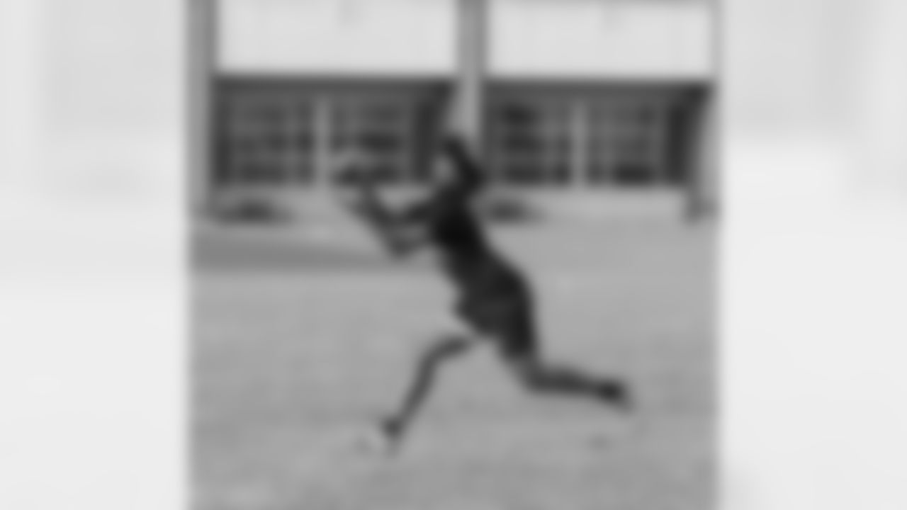 The New Orleans Saints visited McDonogh 35 High School in New Orleans on Thursday, March 14, 2024 to hold another part of their "New Orleans Saints High School Summer Workout" series.